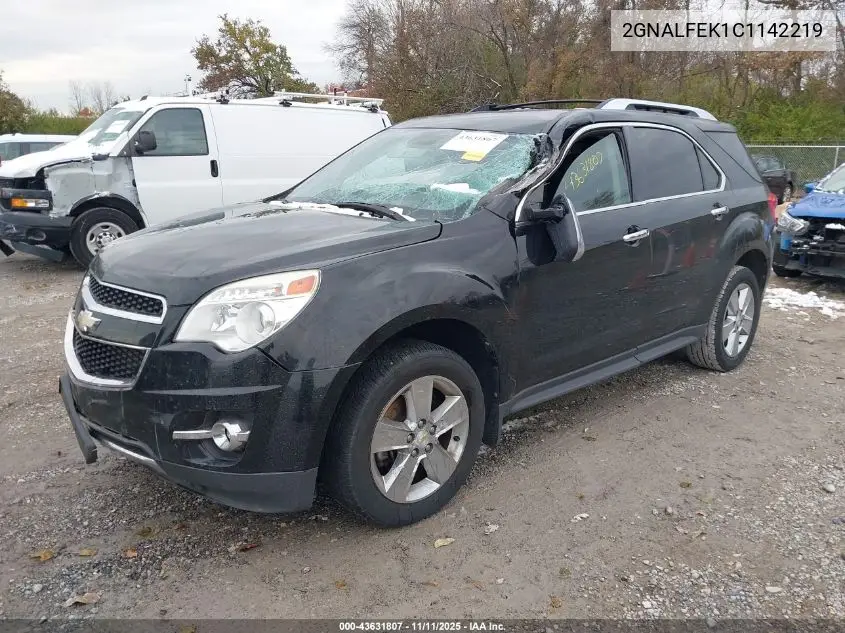 2GNALFEK1C1142219 2012 Chevrolet Equinox Ltz