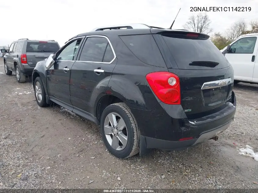 2GNALFEK1C1142219 2012 Chevrolet Equinox Ltz