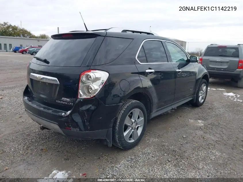 2GNALFEK1C1142219 2012 Chevrolet Equinox Ltz
