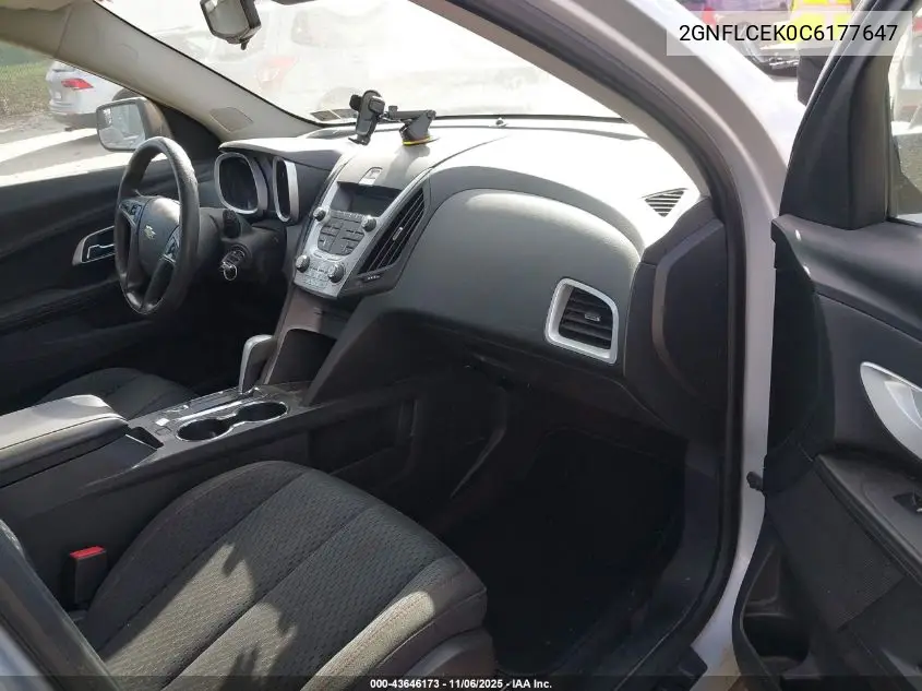 2GNFLCEK0C6177647 2012 Chevrolet Equinox Ls