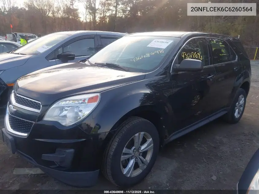2GNFLCEK6C6260564 2012 Chevrolet Equinox Ls