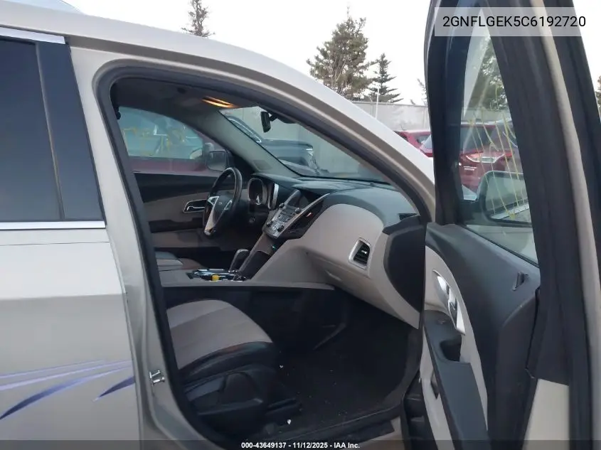 2GNFLGEK5C6192720 2012 Chevrolet Equinox Ltz