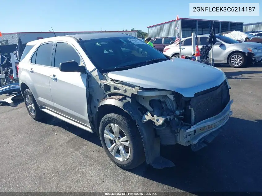 2GNFLCEK3C6214187 2012 Chevrolet Equinox Ls