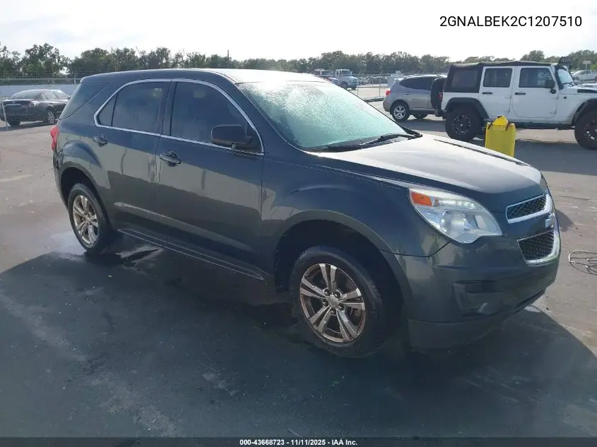 2GNALBEK2C1207510 2012 Chevrolet Equinox Ls