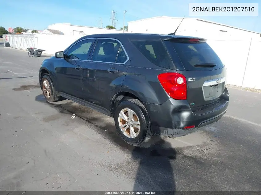 2GNALBEK2C1207510 2012 Chevrolet Equinox Ls