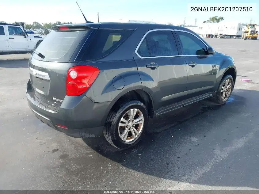 2GNALBEK2C1207510 2012 Chevrolet Equinox Ls