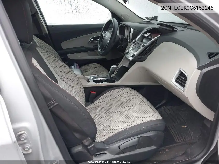 2GNFLCEK0C6152246 2012 Chevrolet Equinox Ls