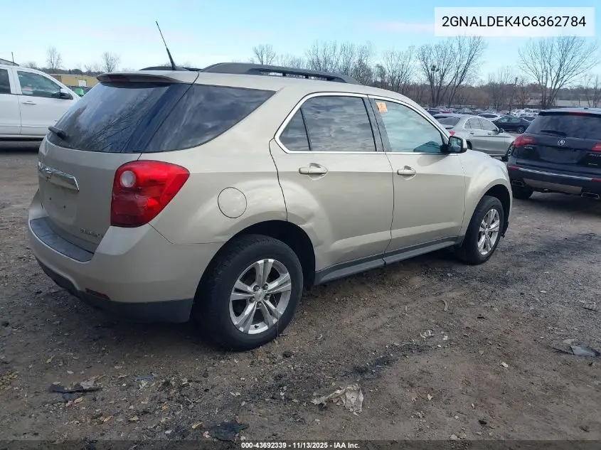 2GNALDEK4C6362784 2012 Chevrolet Equinox 1Lt