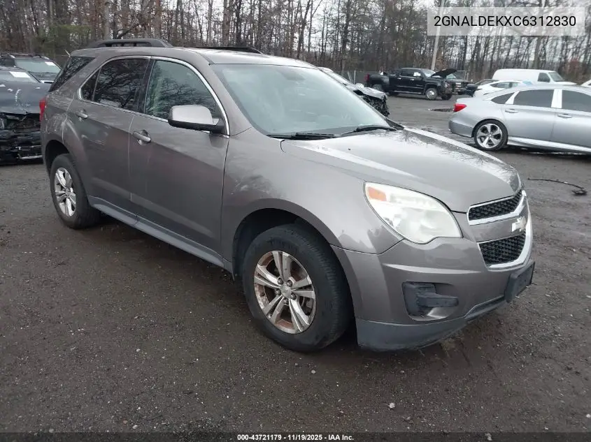 2GNALDEKXC6312830 2012 Chevrolet Equinox 1Lt