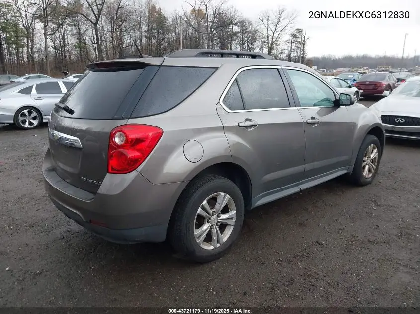 2GNALDEKXC6312830 2012 Chevrolet Equinox 1Lt