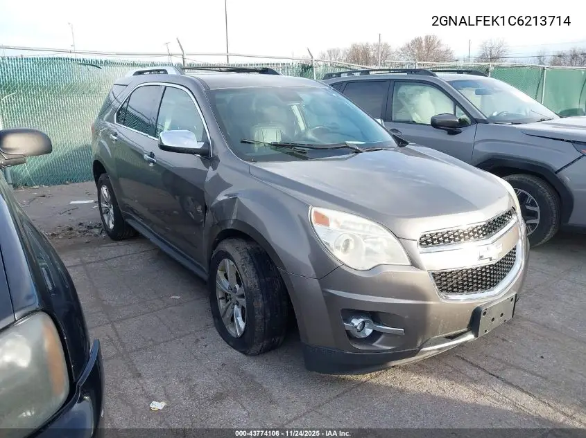 2GNALFEK1C6213714 2012 Chevrolet Equinox Ltz