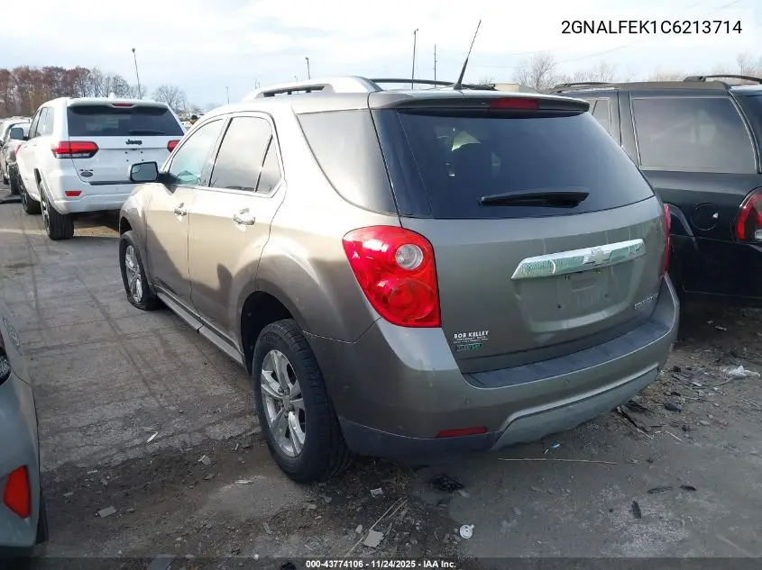 2GNALFEK1C6213714 2012 Chevrolet Equinox Ltz