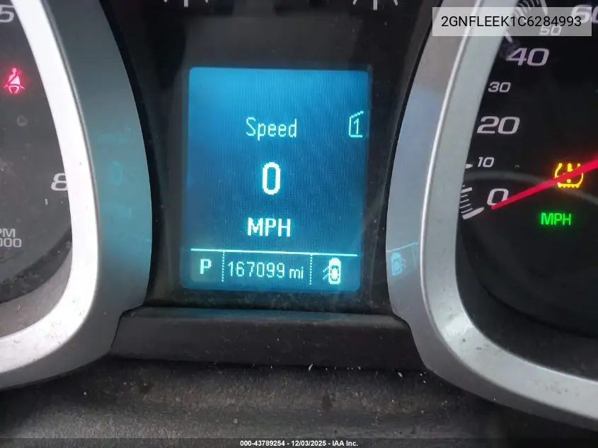 2GNFLEEK1C6284993 2012 Chevrolet Equinox 1Lt