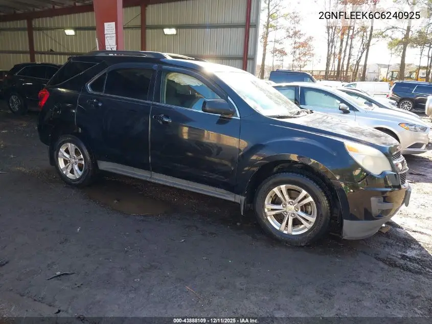 2GNFLEEK6C6240925 2012 Chevrolet Equinox 1Lt