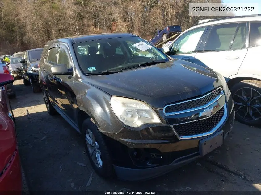2GNFLCEK2C6321232 2012 Chevrolet Equinox Ls
