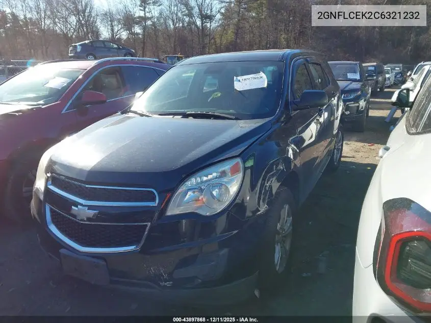 2GNFLCEK2C6321232 2012 Chevrolet Equinox Ls