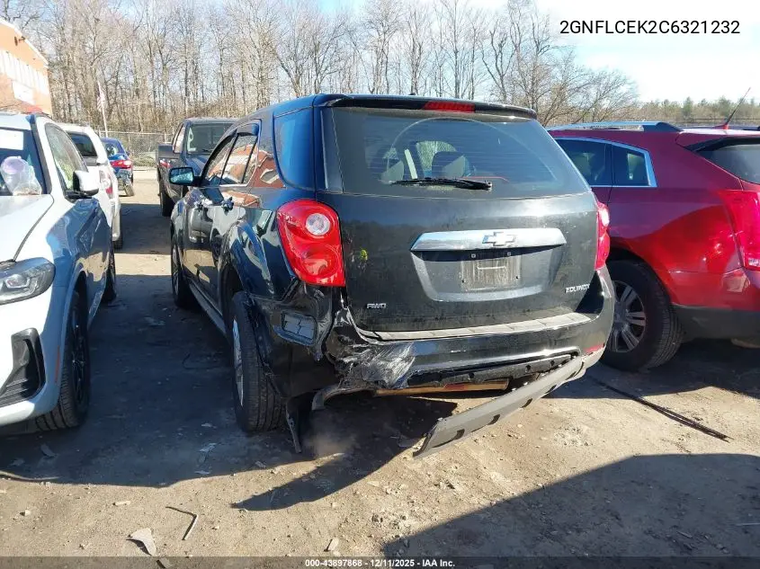 2GNFLCEK2C6321232 2012 Chevrolet Equinox Ls
