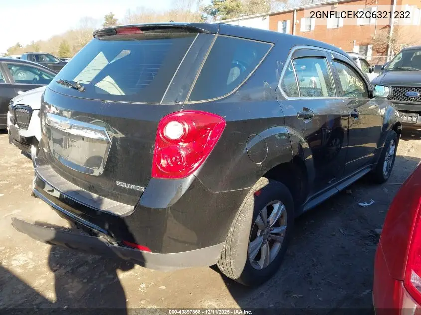 2GNFLCEK2C6321232 2012 Chevrolet Equinox Ls