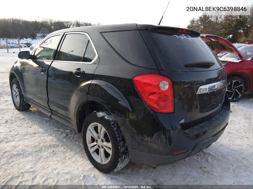 2GNALBEK9C6398846 2012 Chevrolet Equinox Ls