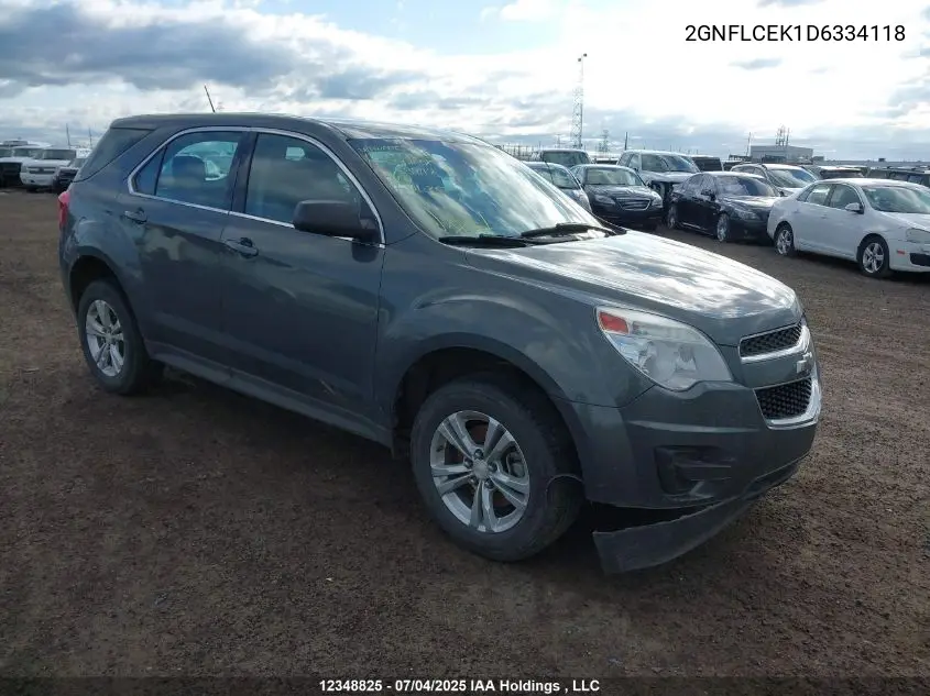 2GNFLCEK1D6334118 2013 Chevrolet Equinox Ls