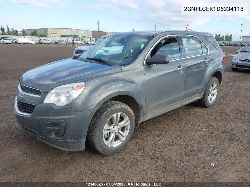 2GNFLCEK1D6334118 2013 Chevrolet Equinox Ls