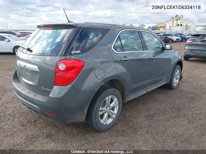 2GNFLCEK1D6334118 2013 Chevrolet Equinox Ls