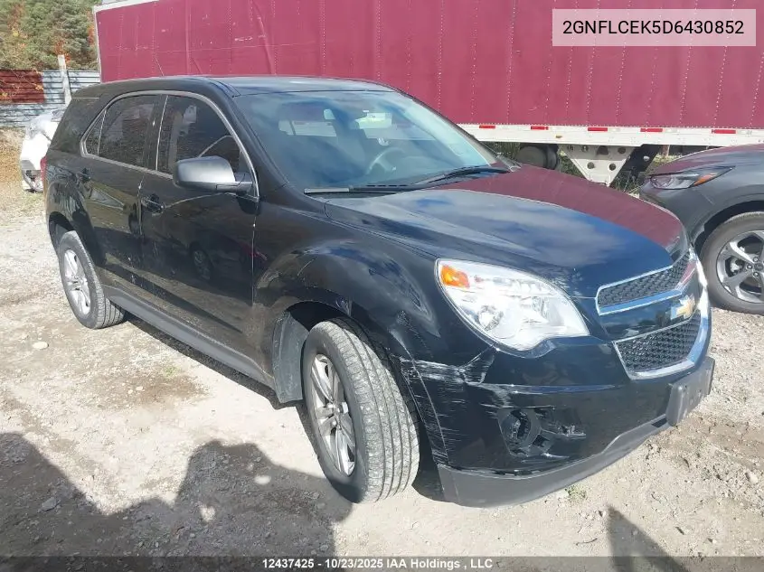 2GNFLCEK5D6430852 2013 Chevrolet Equinox Ls