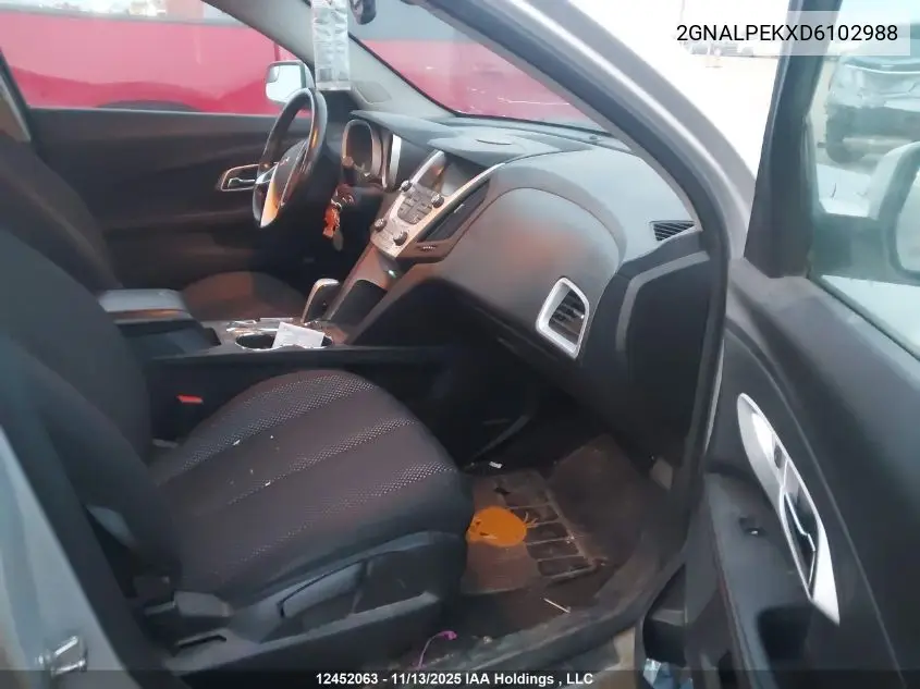 2GNALPEKXD6102988 2013 Chevrolet Equinox Lt