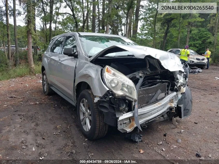 2013 Chevrolet Equinox Ls VIN: 2GNALBEK9D6265540 Lot: 40434758