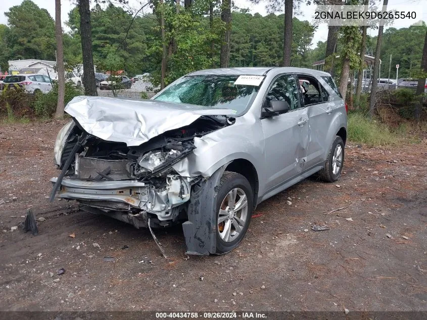 2GNALBEK9D6265540 2013 Chevrolet Equinox Ls