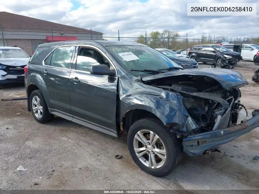 2GNFLCEK0D6258410 2013 Chevrolet Equinox Ls