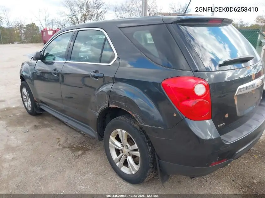 2GNFLCEK0D6258410 2013 Chevrolet Equinox Ls