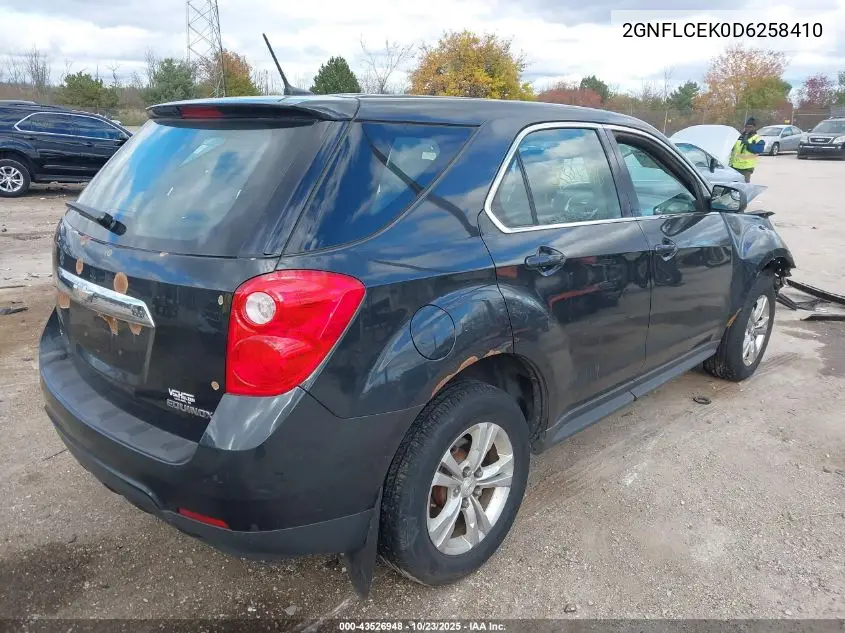2GNFLCEK0D6258410 2013 Chevrolet Equinox Ls