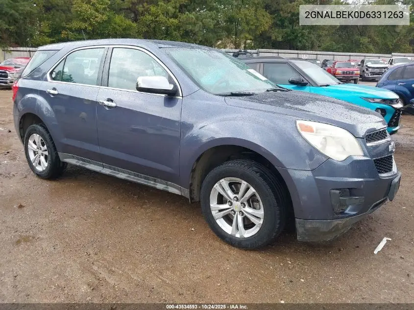 2GNALBEK0D6331263 2013 Chevrolet Equinox Ls
