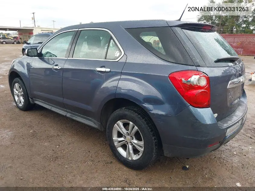 2GNALBEK0D6331263 2013 Chevrolet Equinox Ls