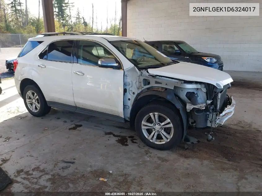 2GNFLGEK1D6324017 2013 Chevrolet Equinox Ltz