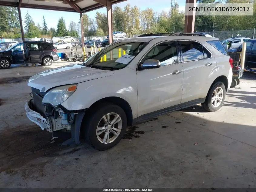 2GNFLGEK1D6324017 2013 Chevrolet Equinox Ltz