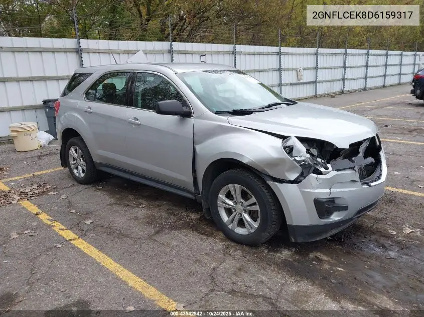 2GNFLCEK8D6159317 2013 Chevrolet Equinox Ls