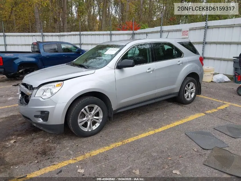2GNFLCEK8D6159317 2013 Chevrolet Equinox Ls