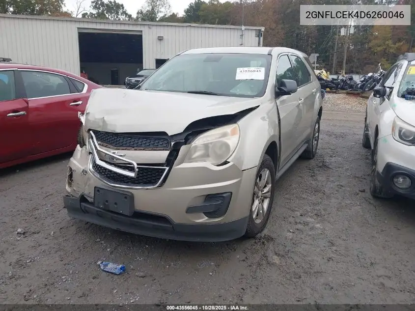 2GNFLCEK4D6260046 2013 Chevrolet Equinox Ls