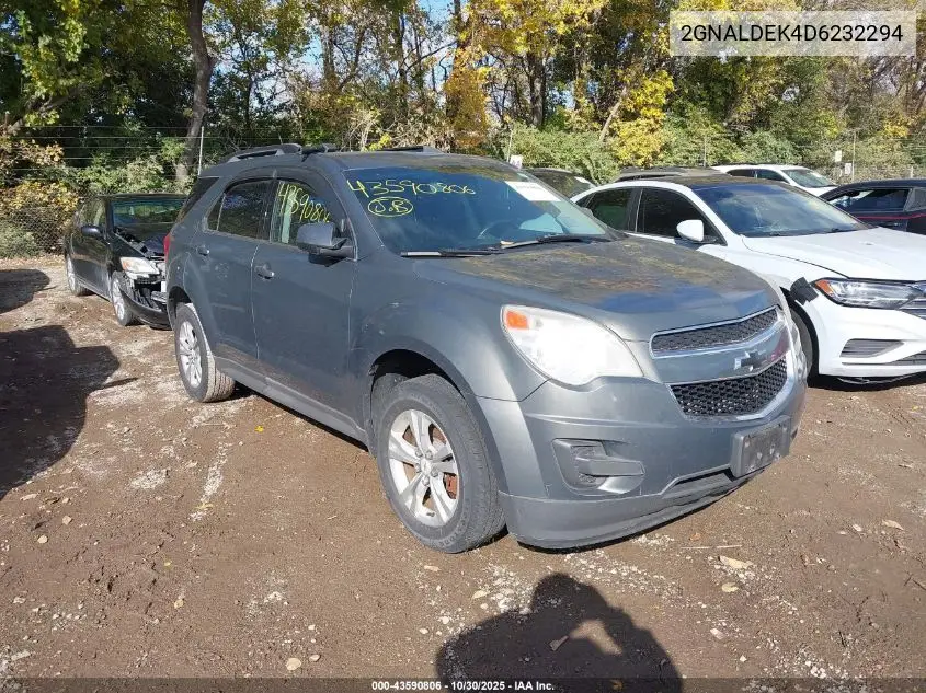 2GNALDEK4D6232294 2013 Chevrolet Equinox 1Lt