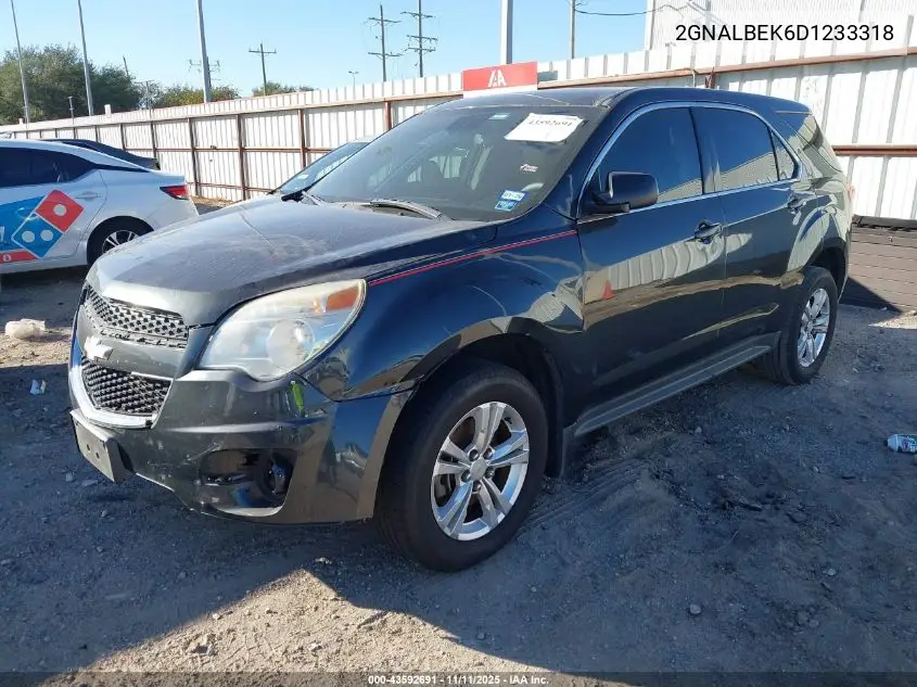 2GNALBEK6D1233318 2013 Chevrolet Equinox Ls