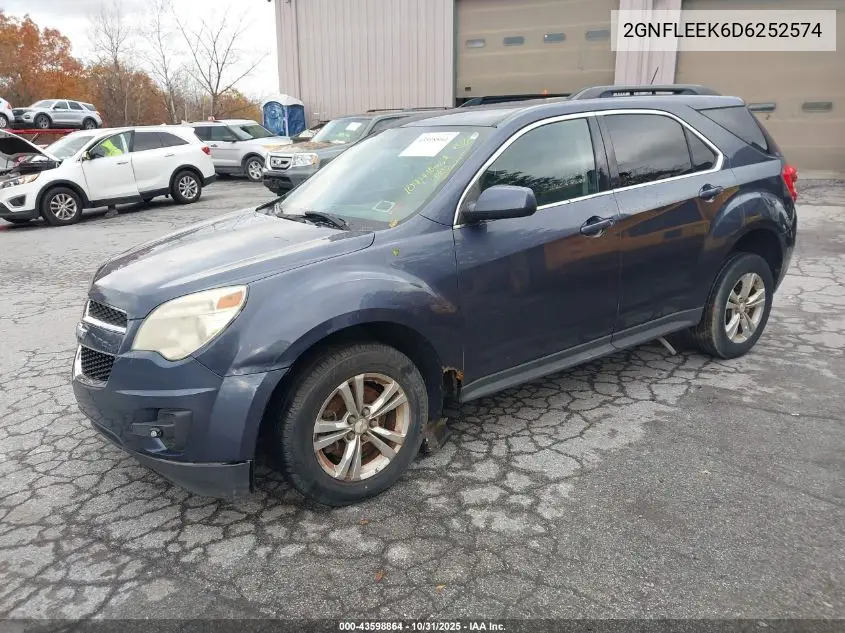 2GNFLEEK6D6252574 2013 Chevrolet Equinox 1Lt