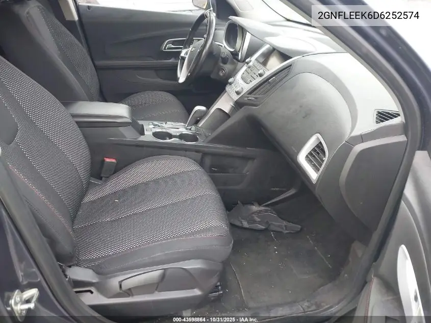 2GNFLEEK6D6252574 2013 Chevrolet Equinox 1Lt