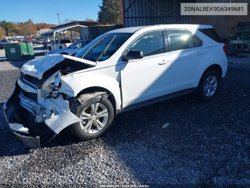 2GNALBEK9D6349681 2013 Chevrolet Equinox Ls