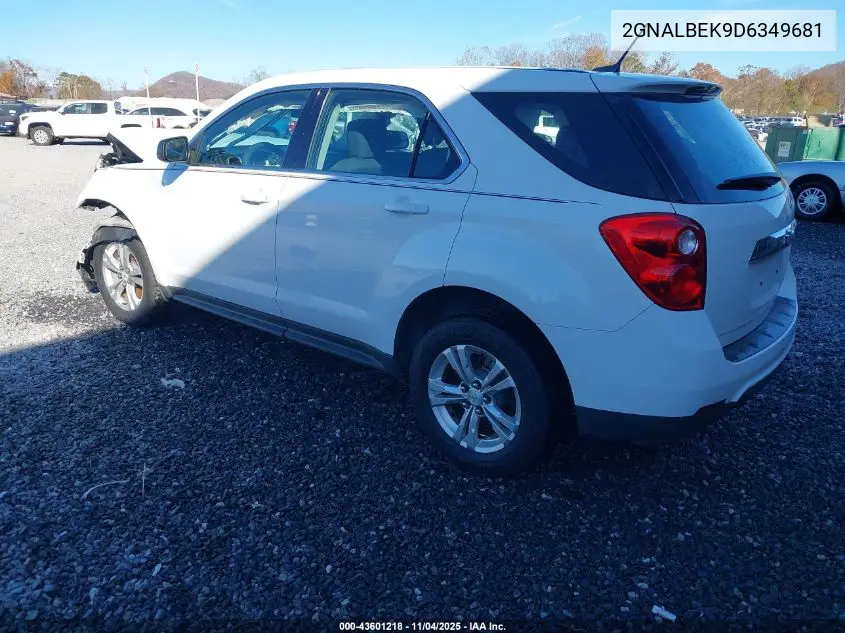 2GNALBEK9D6349681 2013 Chevrolet Equinox Ls
