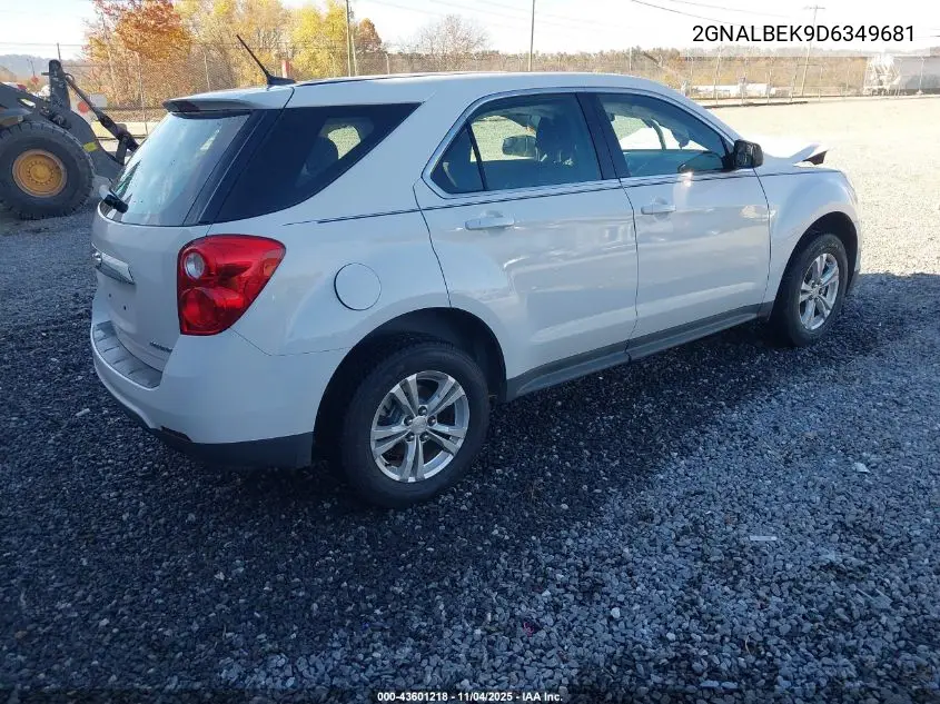 2GNALBEK9D6349681 2013 Chevrolet Equinox Ls