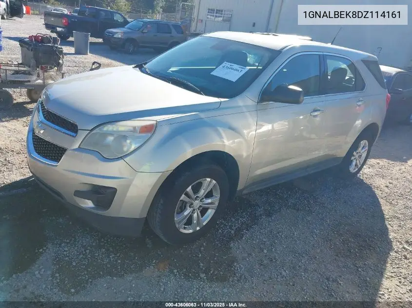 1GNALBEK8DZ114161 2013 Chevrolet Equinox Ls