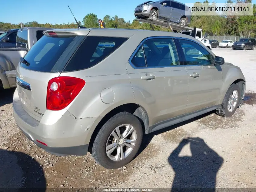 1GNALBEK8DZ114161 2013 Chevrolet Equinox Ls