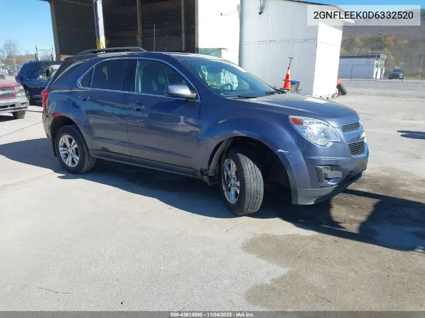 2GNFLEEK0D6332520 2013 Chevrolet Equinox 1Lt